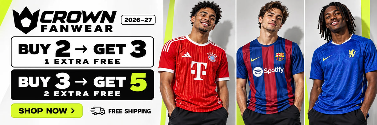 Crown Fanwear — Buy 2 Get 3, Buy 3 Get 5