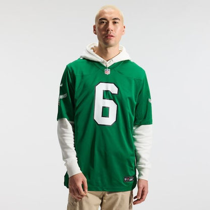 DeVonta Smith Alternate Game Jersey Kelly Green