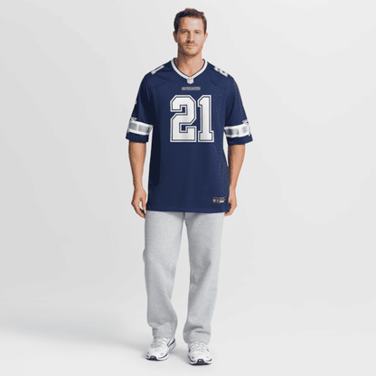 Deion Sanders Team Retired Player Game Jersey Navy