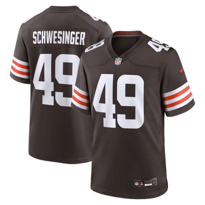 Carson Schwesinger Game Jersey Brown
